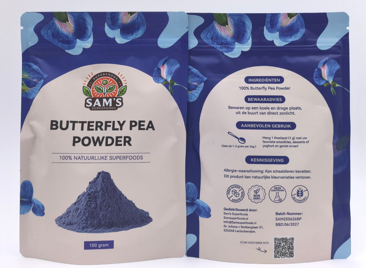Butterfly Pea Poeder – Blauwe Matcha