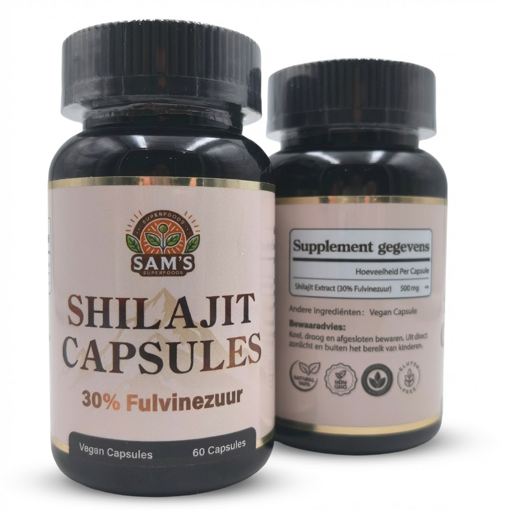 Shilajit Capsules - 30% Fulvinezuur - 500 mg