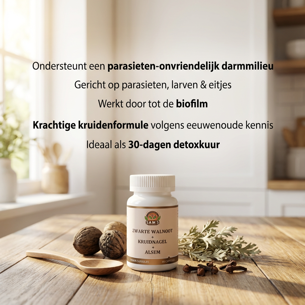Parasieten Detox - Zwarte Walnoot – Alsem – Kruidnagel Capsules