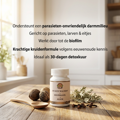 Parasieten Detox - Zwarte Walnoot – Alsem – Kruidnagel Capsules