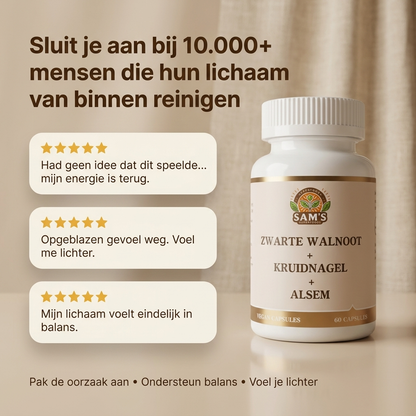Parasieten Detox - Zwarte Walnoot – Alsem – Kruidnagel Capsules
